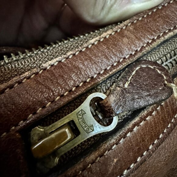 lot of 2 Ghurka No. 192 & NO .18 Ghurka Duffle Bag Leather and Canvas Vintage - Picture 3 of 15